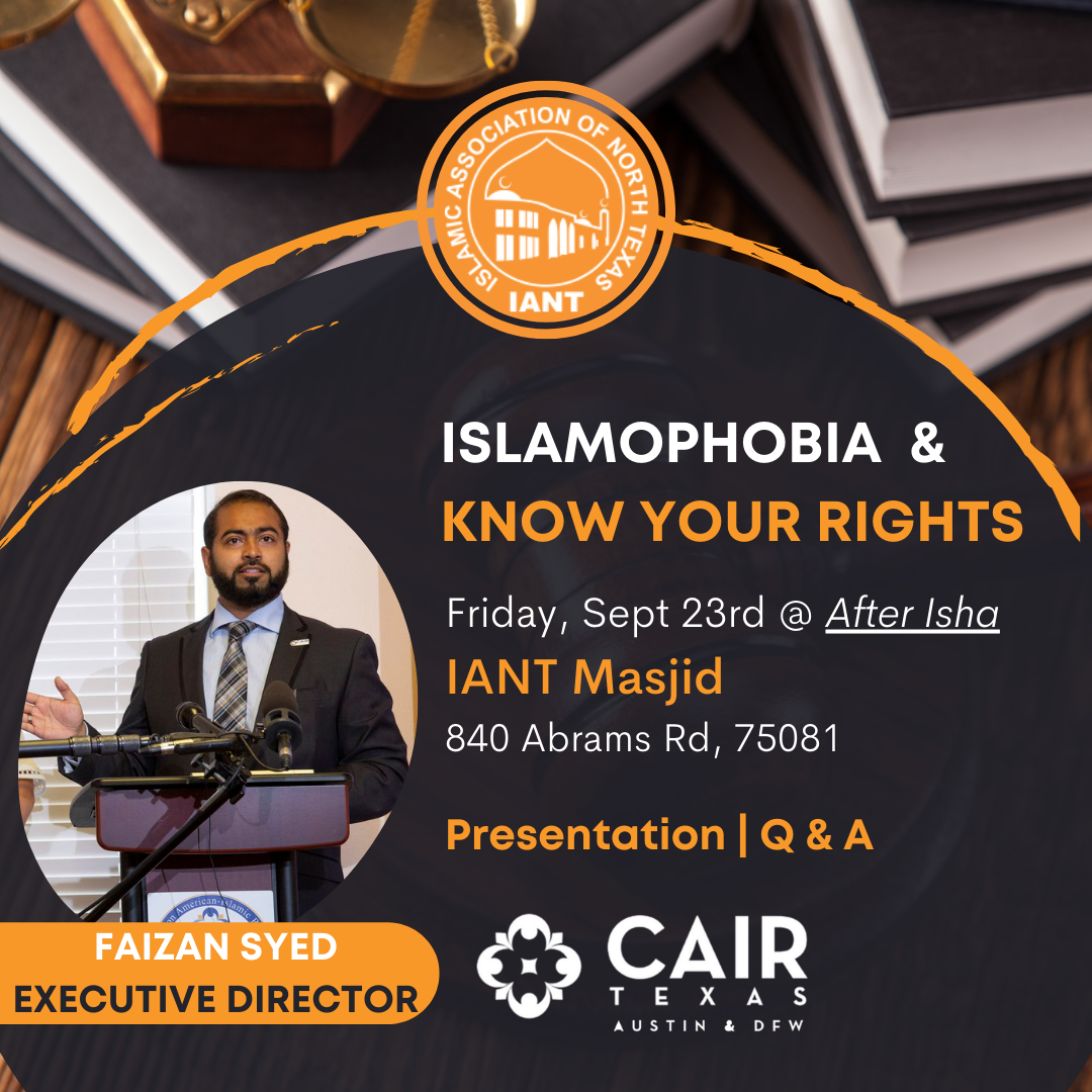 Islamophobia & Know Your Rights Workshop